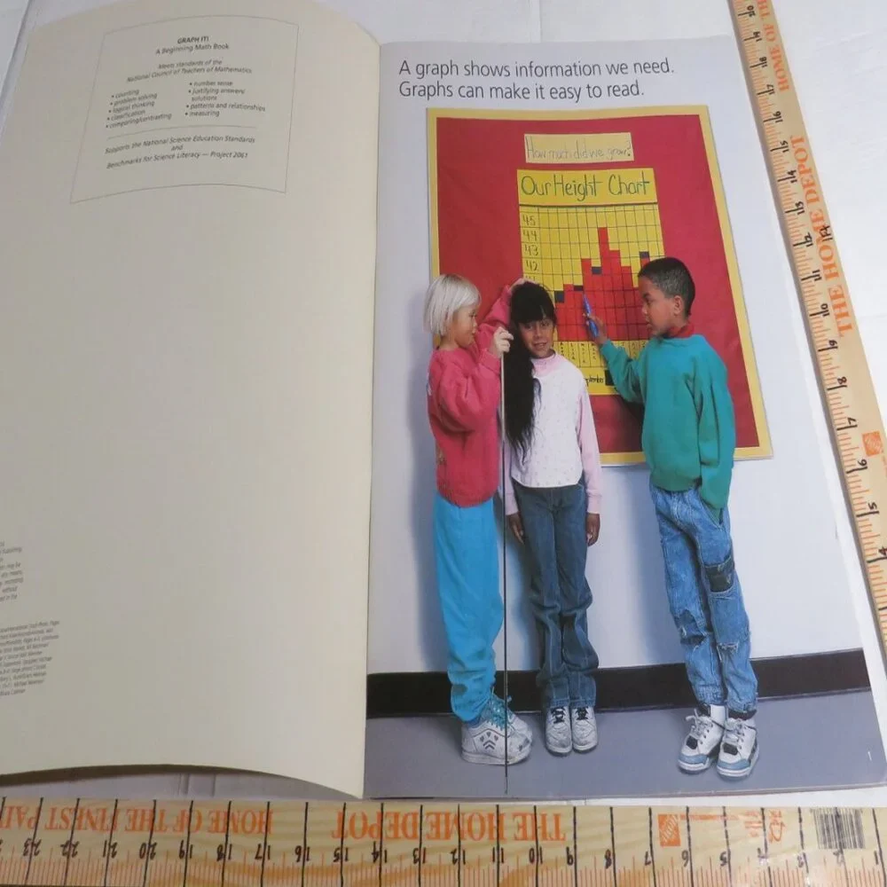 Graph It BIG BOOK (almost 2 feet tall) with teacher pages  CLASSROOM SIZE